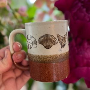 vintage shell mug
